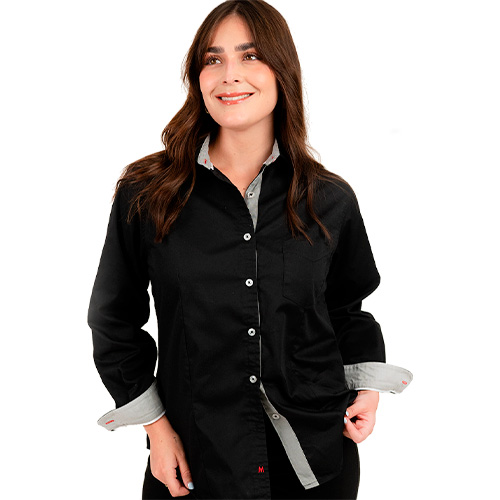 CAMISA MAG GABARDINA DAMA MANGA LARGA - Artículos Promocionales MAS RECIO